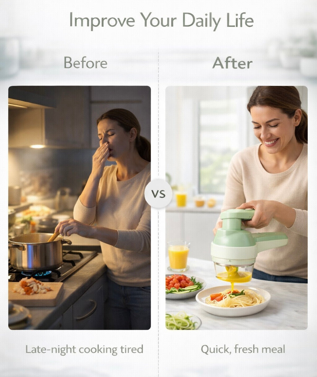 SwiftChop - 4 in 1 Electric Vegetable Cutter