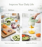 SwiftChop - 4 in 1 Electric Vegetable Cutter